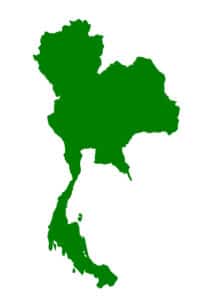 Flag map of Thailand | Ag Marvels